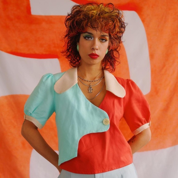 Two toned top - Picture 1 of 4